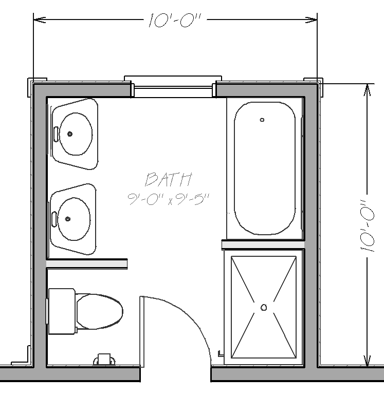 bathroom addition layout